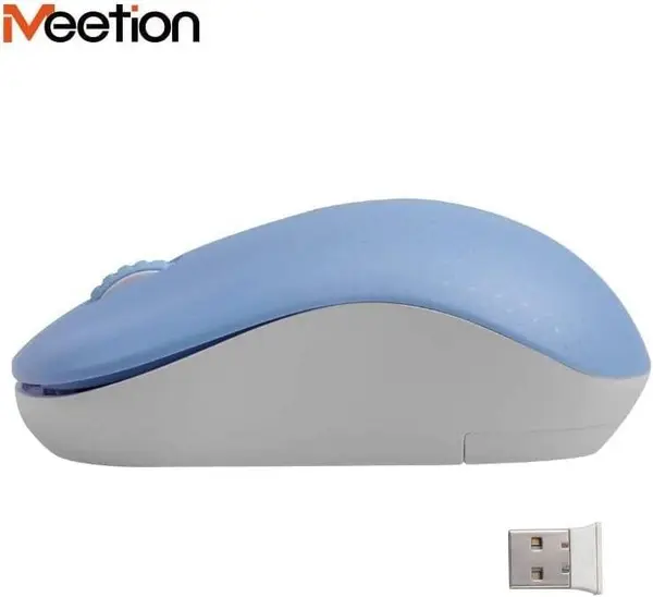 Meetion R545 Blue Wireless Mouse – 2.4G, 1600 DPI