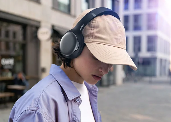 Faster S5 Wireless Headphones – ANC Noise Cancellation, Foldable Design, Bluetooth v5.3, Up to 8 Hrs Playtime