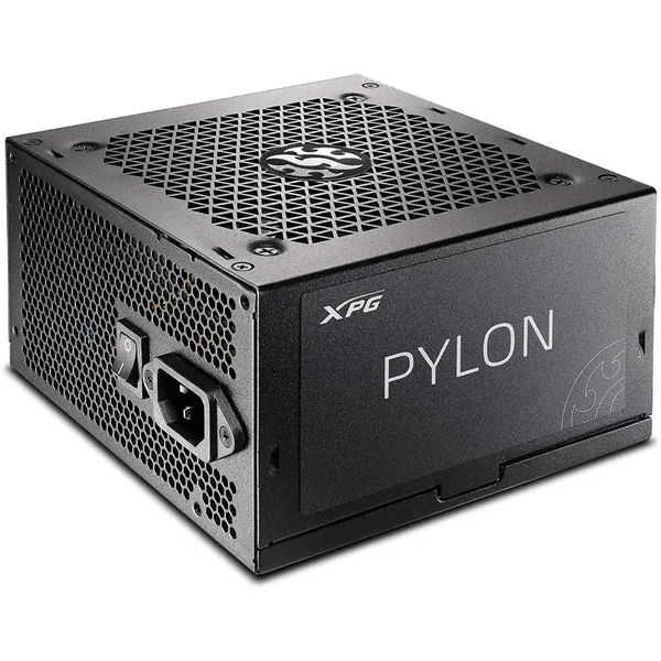 XPG PYLON 650W 80 Plus Bronze Non-Modular Gaming Power Supply – Active PFC High Efficiency PSU with 120mm Silent Fan