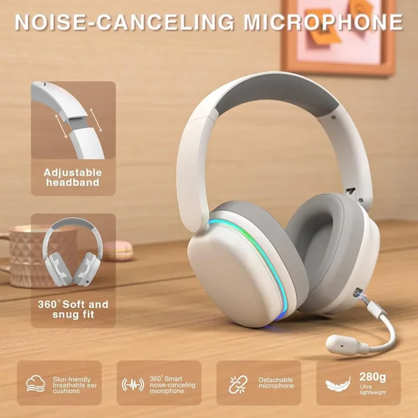 AULA G7 Wireless Gaming Headset White