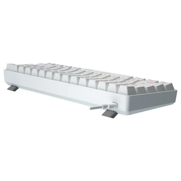 Meetion MK005 White 60% Mechanical Keyboard – USB Wired, OUTEMU Blue Switches, RGB Backlit
