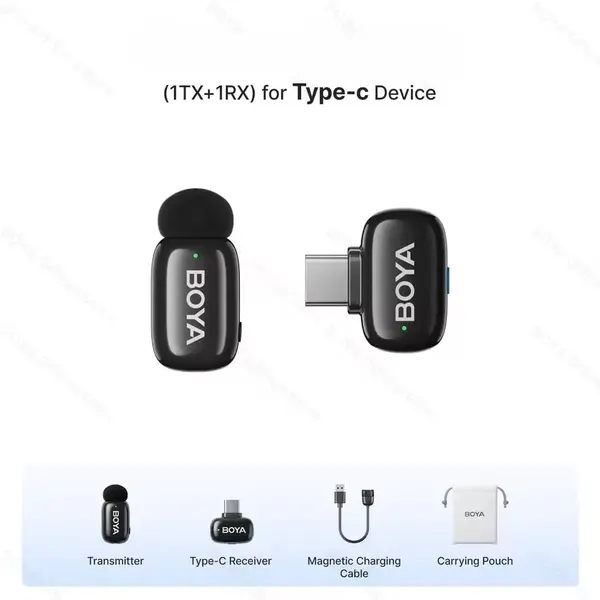 BOYA MINI 2-06 Wireless Microphone – For Type-C Only, Single Mic Without Powerbank