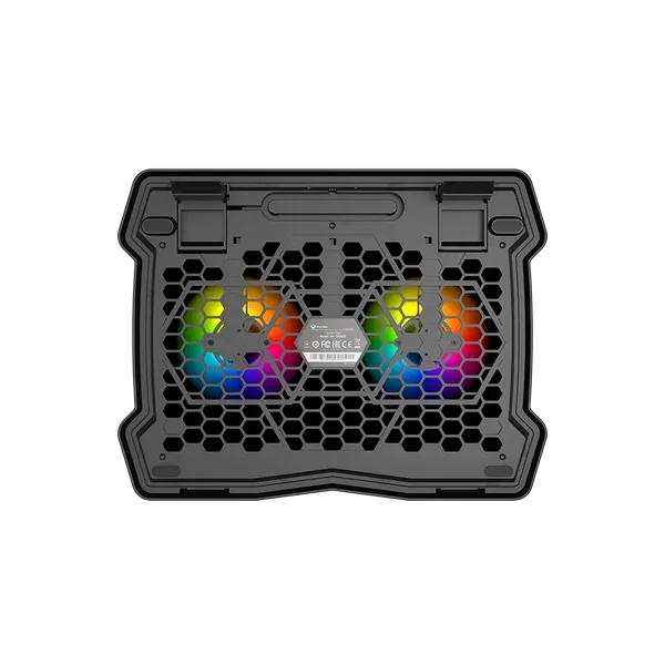 Meetion CP2020 Laptop Cooling Pad – Dual Fan with 7-Color Backlight, USB Wired