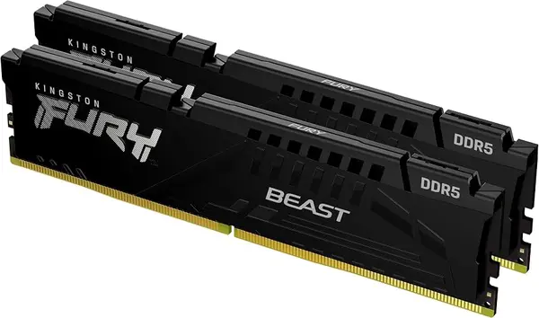 Kingston FURY Beast 16GB DDR5 6000MHz CL30 Desktop Gaming RAM – Non-RGB, Intel XMP/AMD EXPO