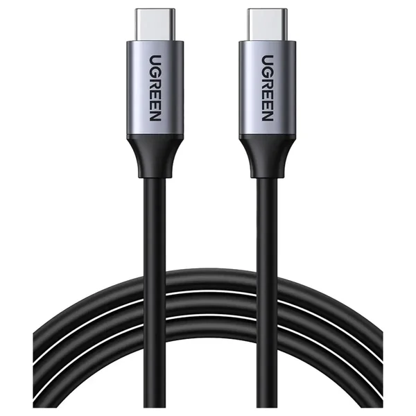 UGREEN 50751 USB-C 3.1 Gen 1 Cable – 5A Fast Charging, Data Transfer, Gray, 1.5 Meter