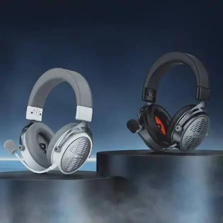 Meetion BTH013 Wireless Gaming Headset – Wired + 2.4G + Bluetooth 5.3 Tri-Mode, Detachable Noise-Cancelling Mic, 1200mAh Battery
