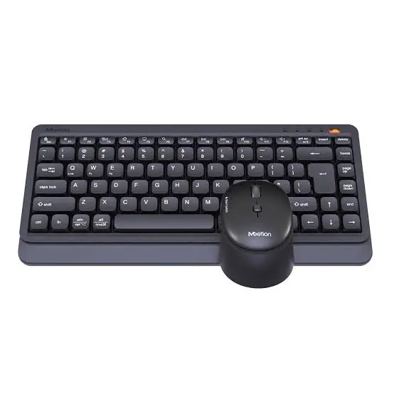 Meetion Mini5000 Black Dual-Mode Wireless Keyboard & Mouse Combo – 75% Keyboard, 2.4G + Bluetooth