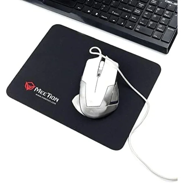 Meetion PD015 Mini Mouse Pad – Soft Cloth with Rubber Base