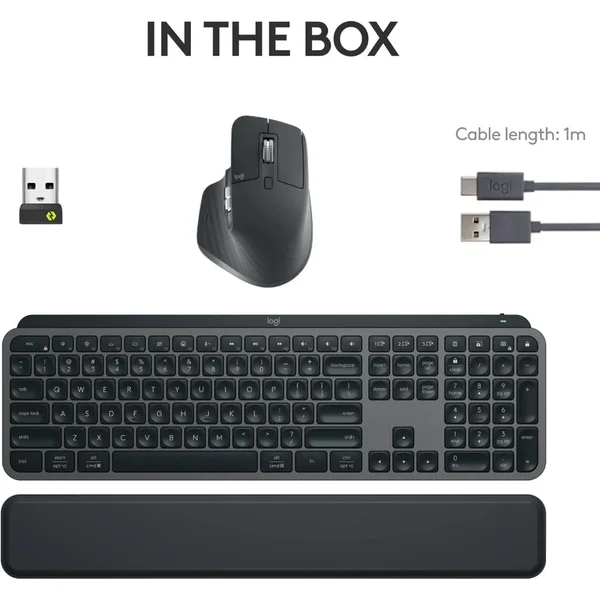 Logitech MX Keys S Wireless Keyboard + Mouse Combo