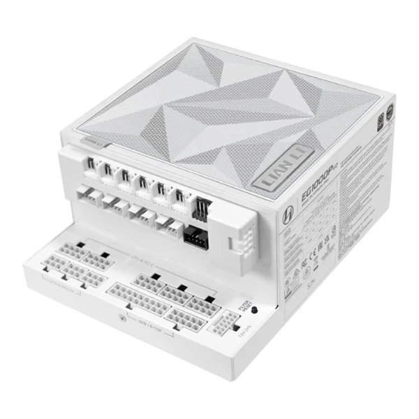 Lian Li EG1000P EDGE Platinum V2 1000W 80 Plus Platinum PSU with EDGE Hub V2 – White, UK, New Launch