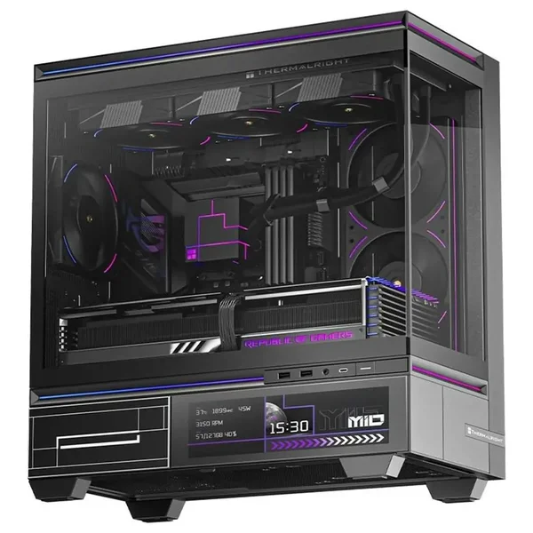 Thermalright TL-M10 Black Micro-ATX Gaming Case with 4 Pre-Installed ARGB Fans