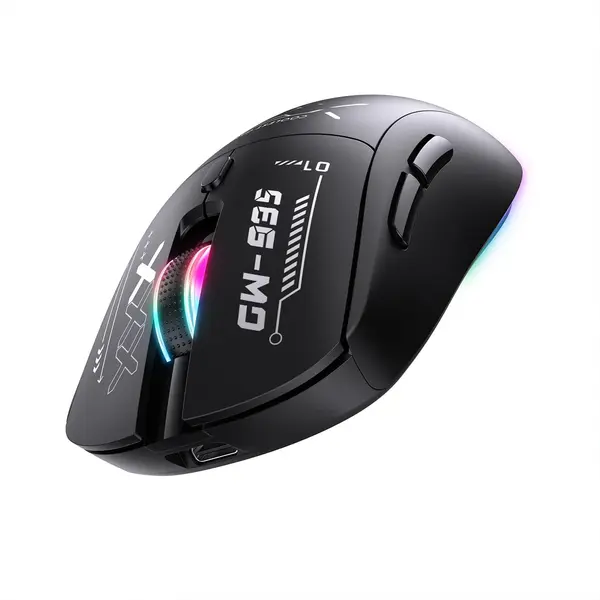 ONIKUMA CW935 Black Tri-Mode Wireless Gaming Mouse - 12800 DPI, Lightweight 79g, RGB