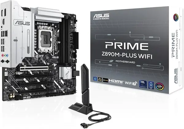 ASUS PRIME Z890-P/CSM WIFI ATX Motherboard – LGA1851, DDR5, Intel Z890 Chipset, WiFi 7, PCIe 5.0, Thunderbolt 4, Intel Core Ultra Support