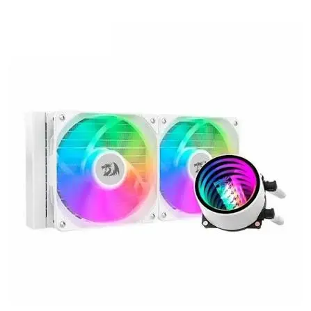 Redragon CCW-3011W White 2-Fan ARGB Liquid CPU Cooler 120mm