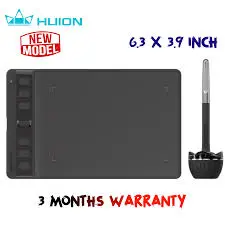 Huion H641S Inspiroy 2 S 6.3x3.9” Drawing Tablet with 8192 Pressure Levels & Scroll Wheel