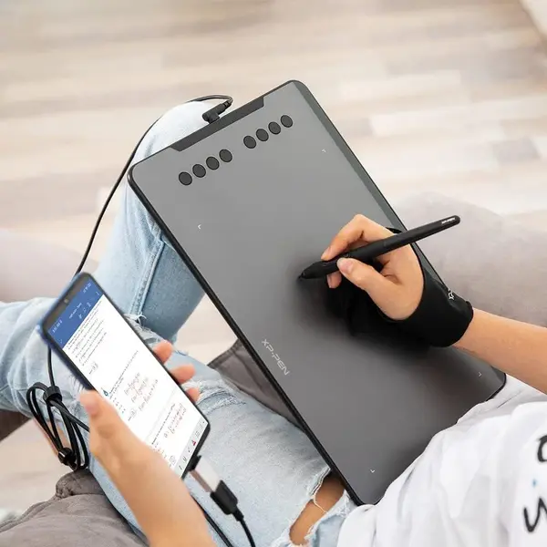 XP-PEN Deco 01 V3 Graphics Drawing Tablet – 10 x 6.25 Inch Large Active Area | 16384 Pressure Levels Battery-Free Stylus | Digital Art, Design & Online Teaching Tablet