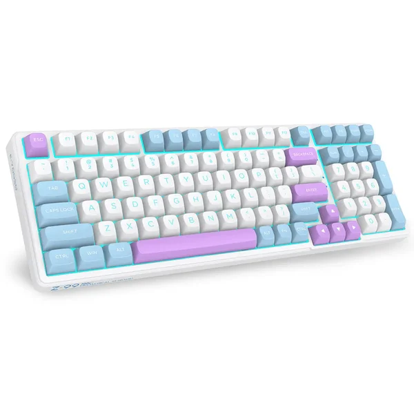 E-YOOSO Z-99 RGB Mechanical Keyboard White Blue Purple