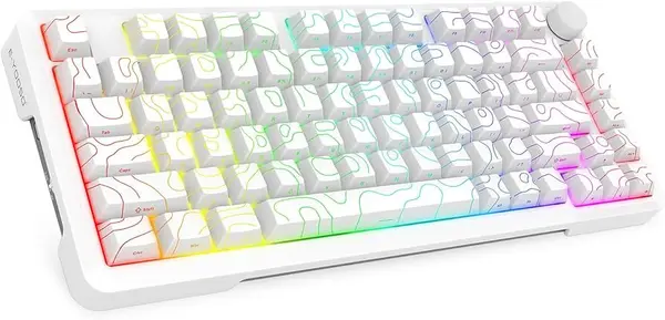 E-YOOSO Z-82 TRI MODE RGB Mechanical Keyboard White