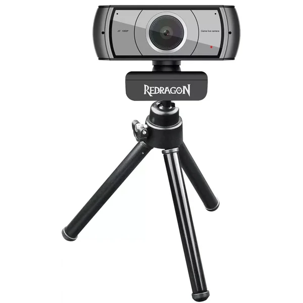 Redragon Apex GW900 1080P FHD Webcam Auto Focus 30FPS Dual Microphone USB Plug & Play Webcam for Laptop PC Streaming Video Calls
