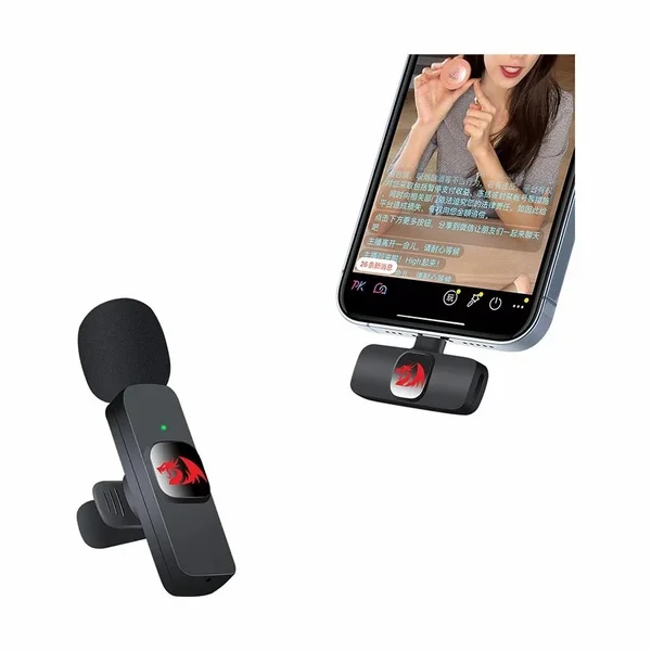 Redragon ATHAN GM93 Type-C Lavalier Microphone for Android iPhone Streaming Vlogging Podcast Recording