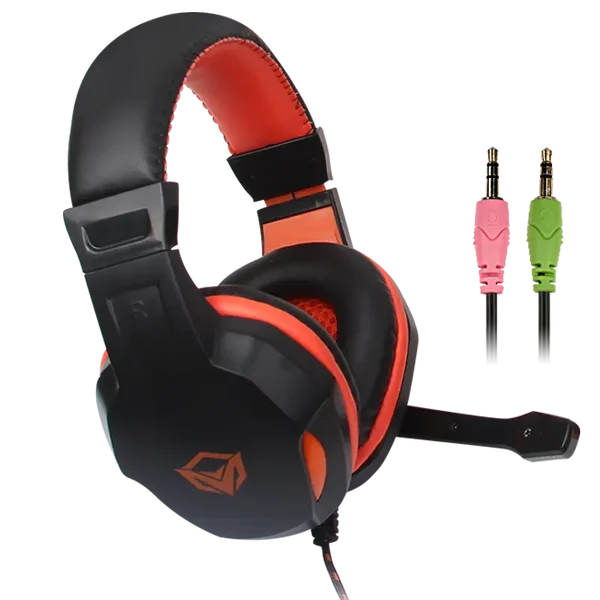 Meetion HP010 Gaming Headset – Dual 3.5mm, In-Line Volume Control