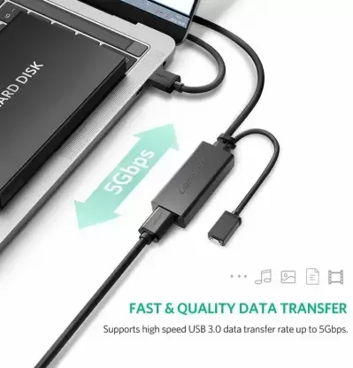 UGREEN 20826 USB 3.0 Extension Cable 5M – High Speed USB-A Male to Female Data & Power Extension Cable