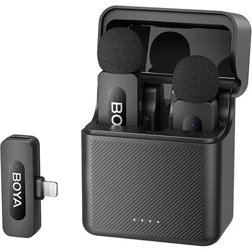 BOYA BY-V2 Wireless Microphone – Dual, For iOS