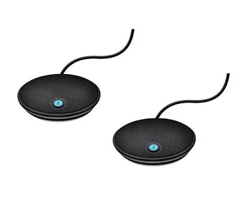 Logitech Expansion Microphones for Group Conference Camera - 2 Pack Extra Mics (989-000171)