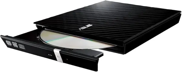 ASUS SDRW-08D2S-U LITE Ultra Slim External DVD Writer USB 2.0 Portable DVD-RW Drive for Laptop & PC
