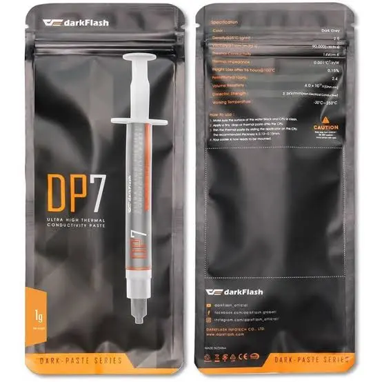 Darkflash DP7 Thermal Paste - High Performance CPU & GPU Thermal Compound, 14.0 W/mK Conductivity