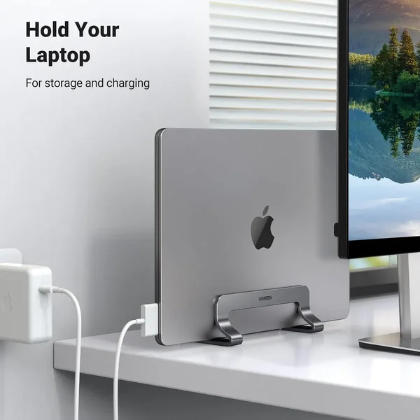 UGREEN Vertical Laptop Stand Space Saving Holder for MacBook Notebook Desk Setup