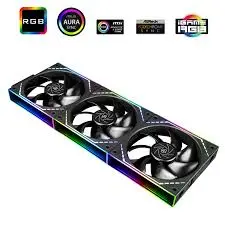 Thermalright TL-M12QR-S ARGB Reverse Blade Case Fan (3-Pack) Black
