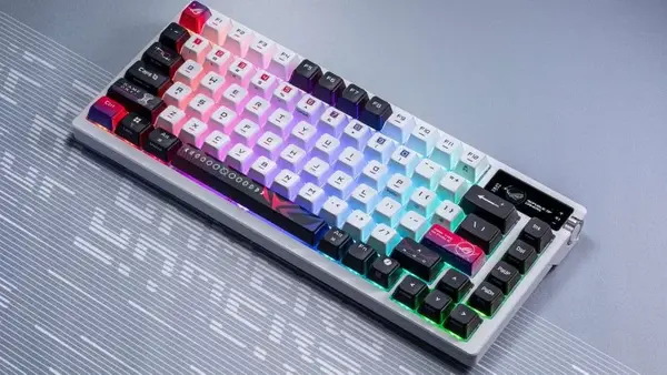 ASUS ROG Azoth X PBT Wireless Gaming Keyboard – NX Snow V2 RGB 75% Mechanical Keyboard