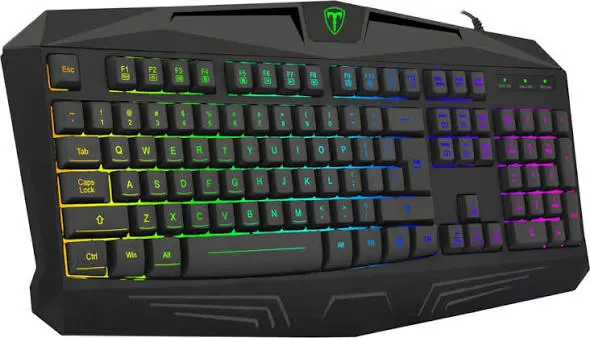 T-Dagger Tanker TGK202 Wired Gaming Keyboard 104 Membrane Key RGB Backlit USB Keyboard