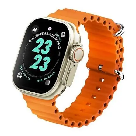 Faster NERV Watch Ultra Smart Watch – 2.04" Large AMOLED Display, Always-On Display, 2-in-1 Multiple Strap, Bluetooth Calling