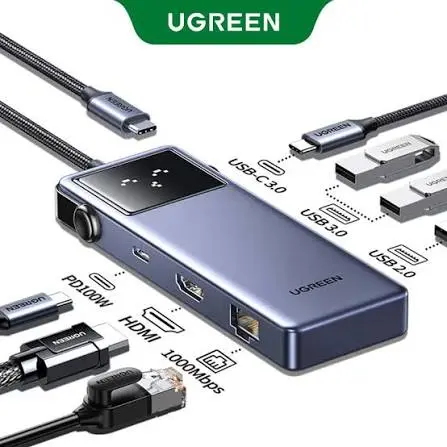 UGREEN USB-C Multifunction Adapter with Ethernet Interface 7-in-1 Docking Hub