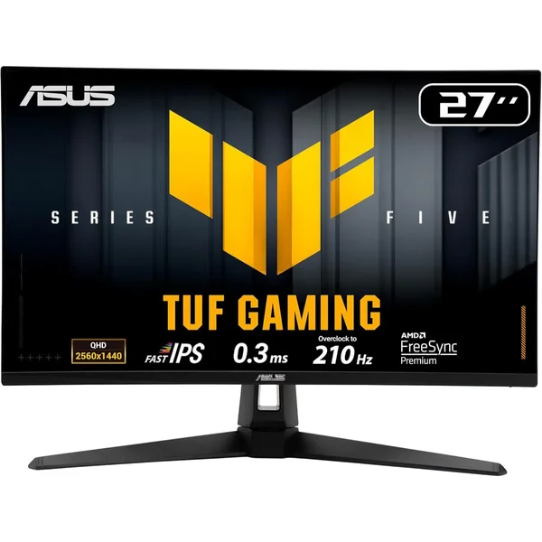 ASUS TUF Gaming VG27AQ5A 27" 2K QHD Fast IPS Gaming Monitor – 210Hz 0.3ms HDR10 ELMB Sync Adaptive-Sync