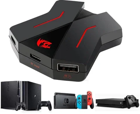 Redragon Eris GA-200 Gaming Adapter Mouse Keyboard Converter for PS4 PS3 Xbox One Nintendo Switch