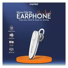 Faster E10 Wireless Bluetooth Headset – ENC Denoise, HD Voice, 10 Meters Range, Up to 150 Hrs Standby