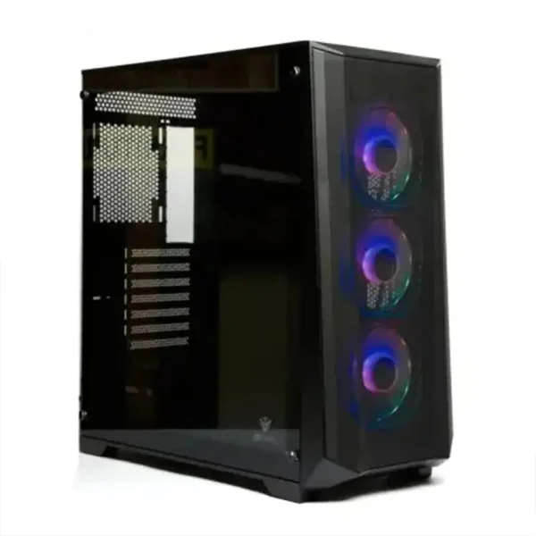 GFURY PLUTO GF390 Gaming PC Case Black Tempered Glass Mid Tower ATX 360mm Liquid Cooler Support 3 Infinity ARGB Fans Controller USB 3.0 Gaming Casing Pakistan