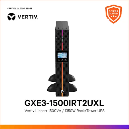 Vertiv Liebert GXE3 3000VA 2700W Rack/Tower Online Double Conversion UPS with Pure Sine Wave Output