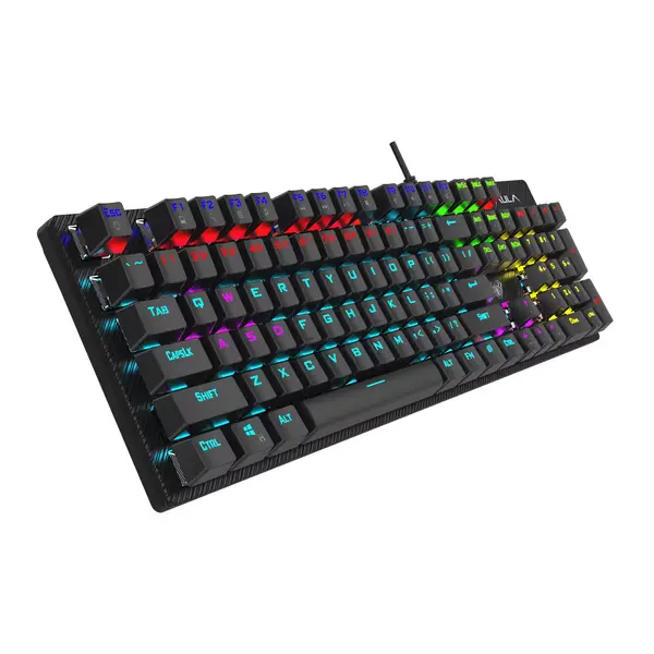 AULA S2022 Obsidian Black Red Switch Mechanical Gaming Keyboard