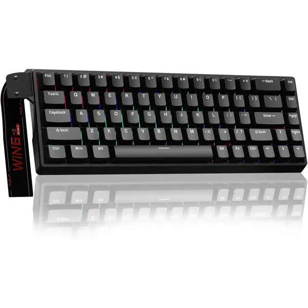AULA Win68 HE Black Greywood Magnetic Switch Mechanical Gaming Keyboard