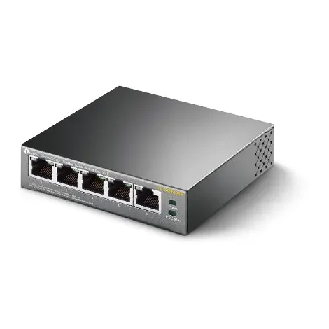 TP-Link TL-SG1005P 5-Port Gigabit Desktop Switch with 4-Port PoE, QoS, and IGMP Snooping