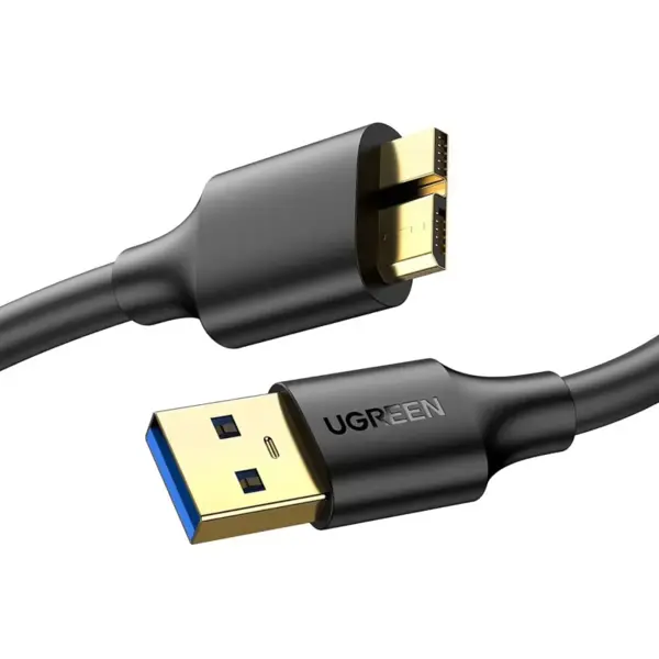 UGREEN USB 3.0 Type-A Male to Micro USB 3.0 Male Cable 1M Black – 5Gbps Fast Data Transfer & Charging