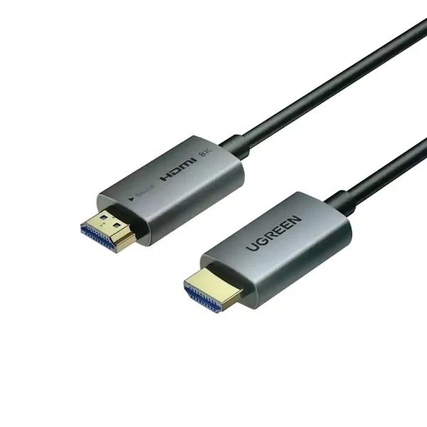 UGREEN Fiber Optic HDMI 2.1 Cable 15M – 8K 60Hz, 48Gbps, HDR10+, Dolby Atmos, VRR & ALLM