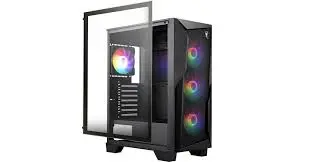 MSI MAG Forge 130A Airflow Mid-Tower ATX Gaming Case - Tempered Glass, ARGB Fans, High Airflow PC Cabinet