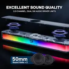 Redragon Neo GS515 Stereo Bluetooth Wired Speaker with RGB Lighting