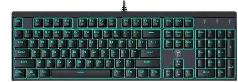 T-Dagger Escort TGK303 Wired Mechanical Gaming Keyboard with OUTEMU Mechanical Switches, Full Anti-Ghosting, LED Backlit, 104 Keys, USB Gaming Keyboard for PC