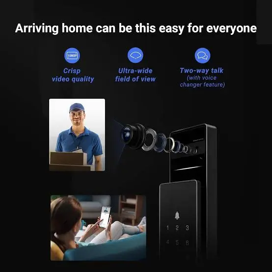 EZVIZ DL50FVS WiFi Video Doorbell Camera – Face Recognition, Full HD